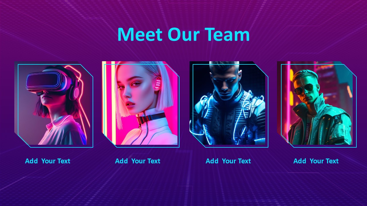 Free Purple Futuristic Powerpoint Template 9