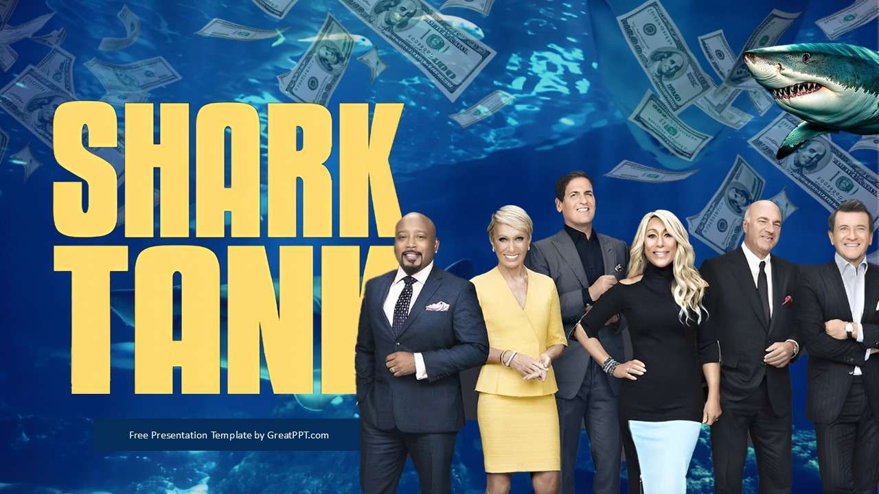 Free Shark Tank Powerpoint Template 1