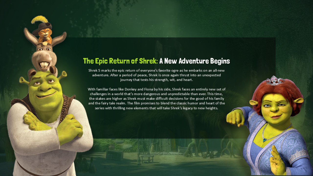 Free Shrek 5 Powerpoint Template 2