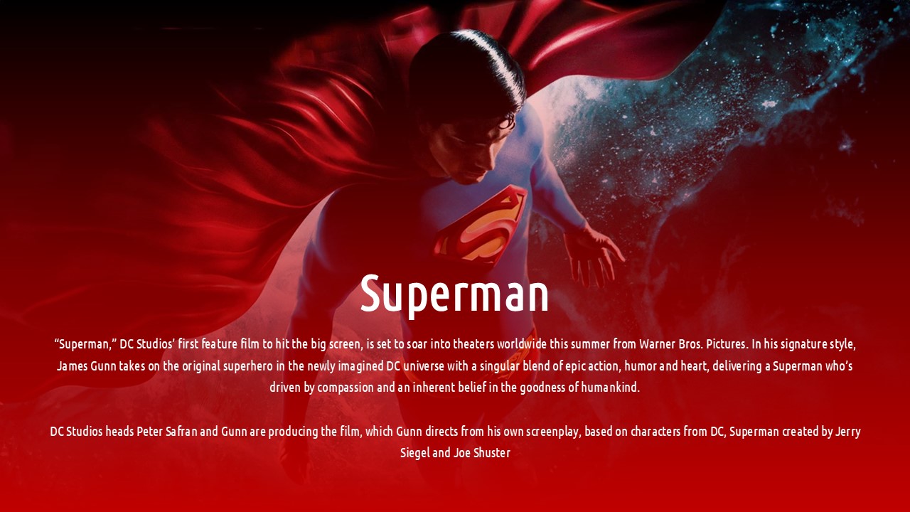 Free Superman Powerpoint Template 2