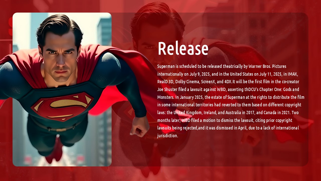 Free Superman Powerpoint Template 9