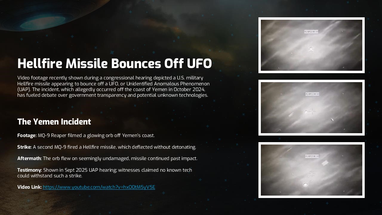 Free Ufo Hellfire Missile Presentation Template 3