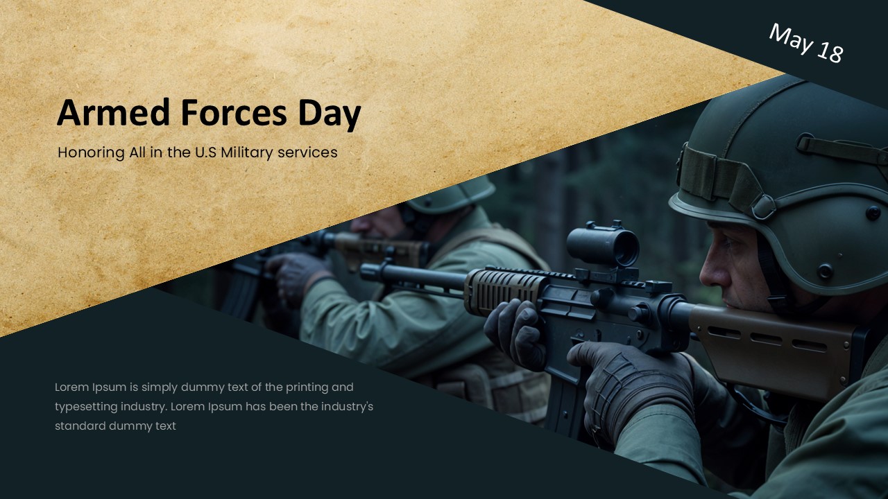 Free Us Armed Forces Day Poster Template 3