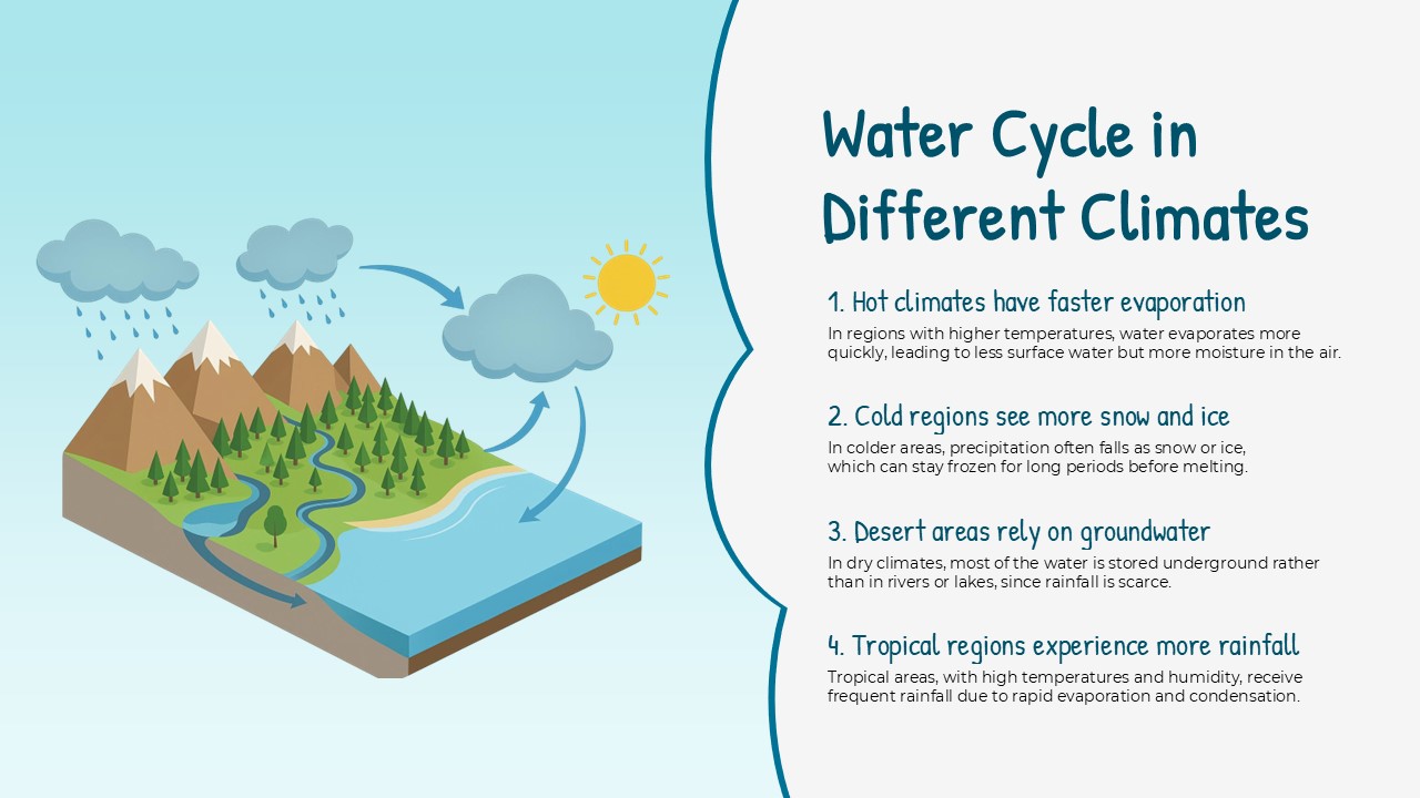 Free Water Cycle Powerpoint Template 6
