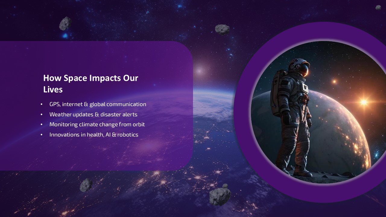 Free World Space Week Presentation Template 3
