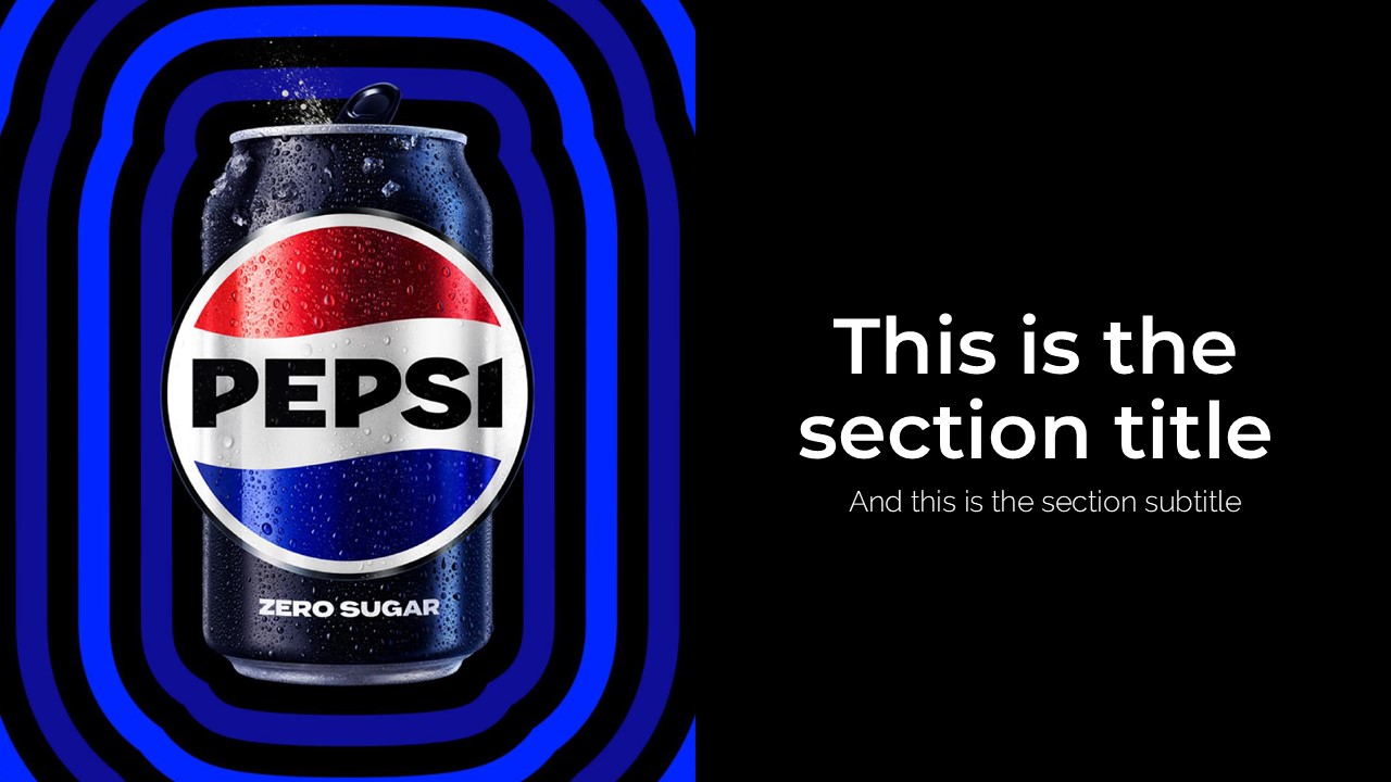 Pepsi Cola Powerpoint Template 3