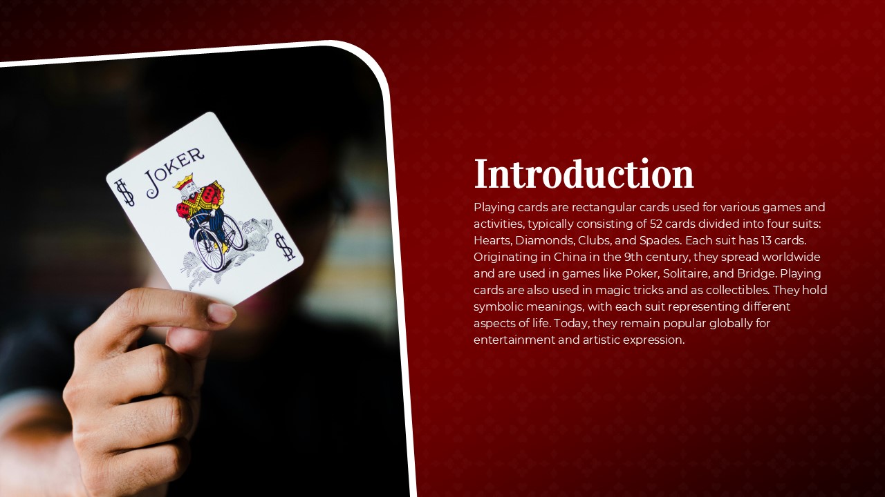 Playing Cards Presentation Template 2