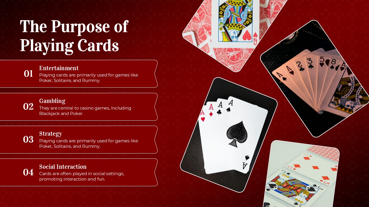 Playing Cards Presentation Template 5