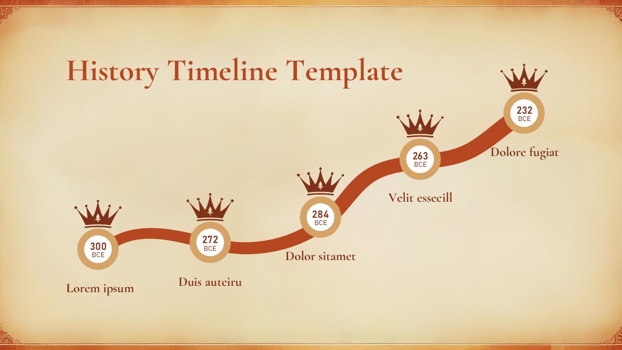 Timeline Of World History Powerpoint Template 2