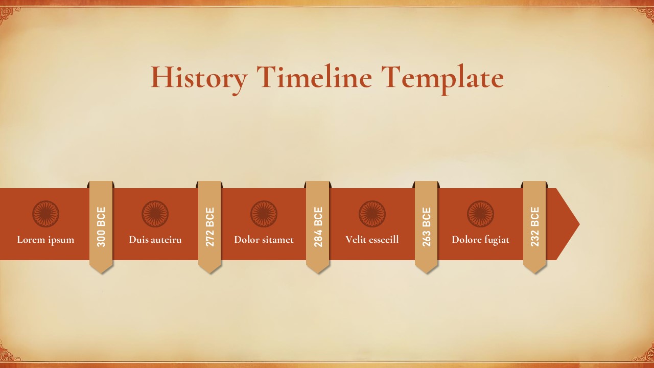 Timeline Of World History Powerpoint Template 6