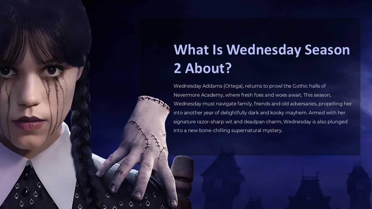 Wednesday Tv Powerpoint Template 3