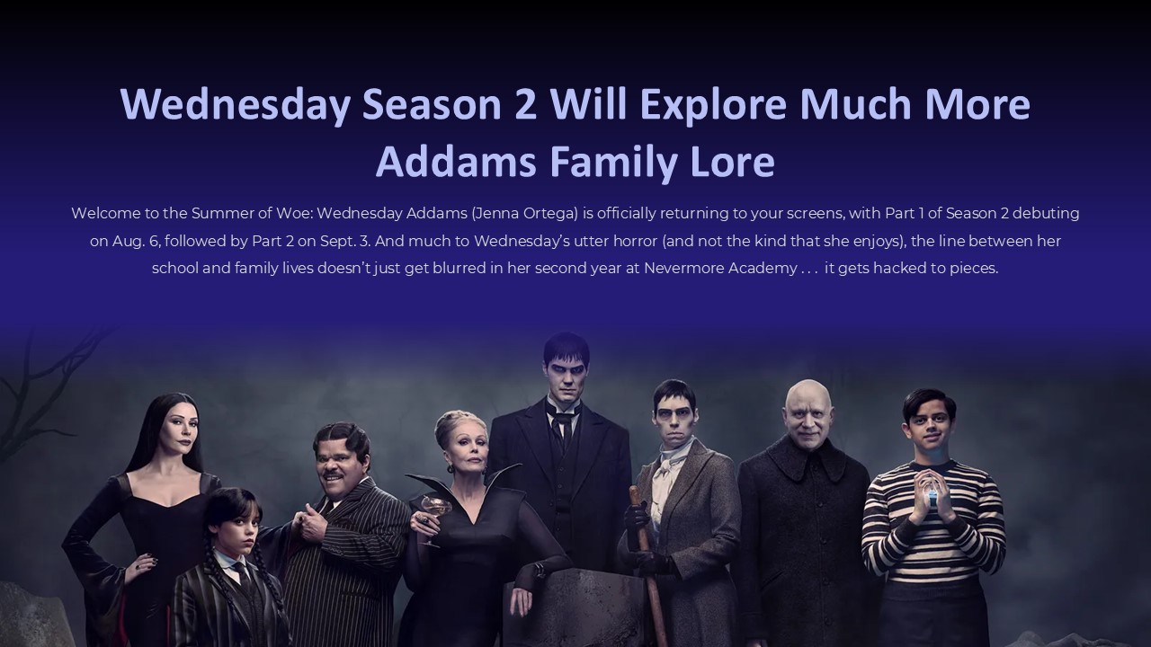 Wednesday Tv Powerpoint Template 5