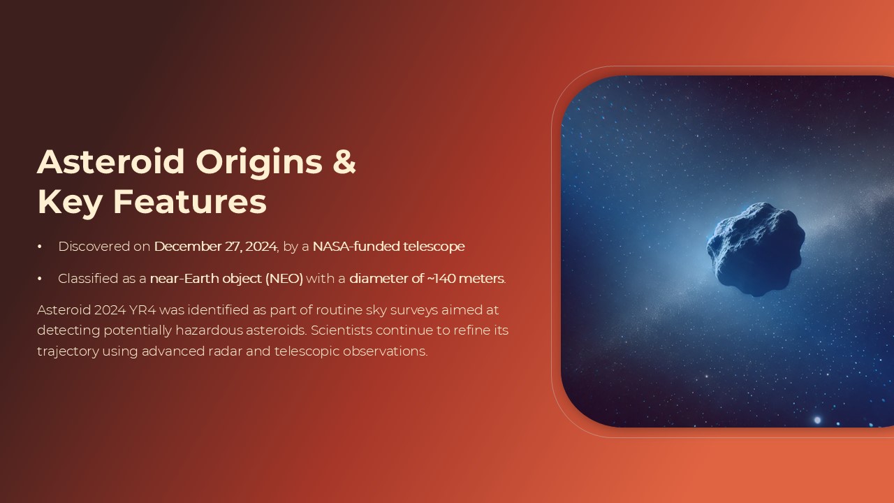 Asteroid 2024 Yr4 Presentation Theme 2