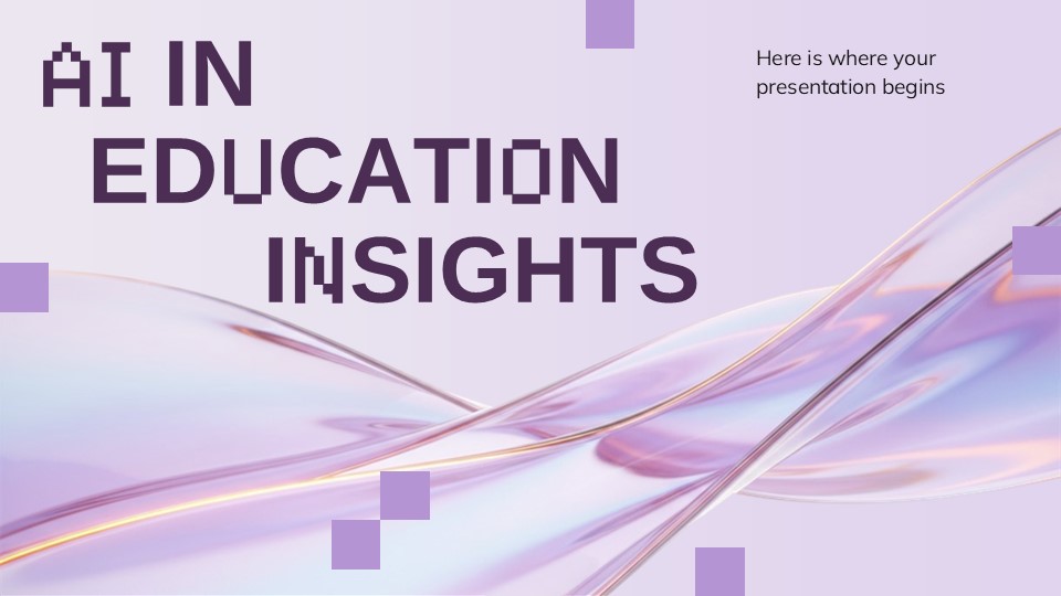 Free Ai In Education Insights Powerpoint Template And Slides Theme 1