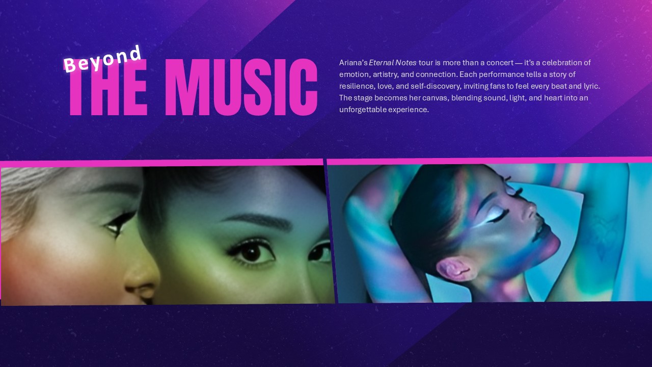 Free Ariana Grande Tour 2026 Powerpoint Template 5