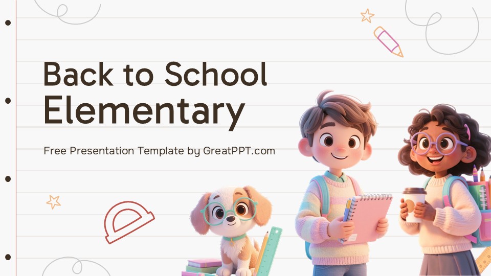 Free Back To School Elementary Powerpoint Template 1