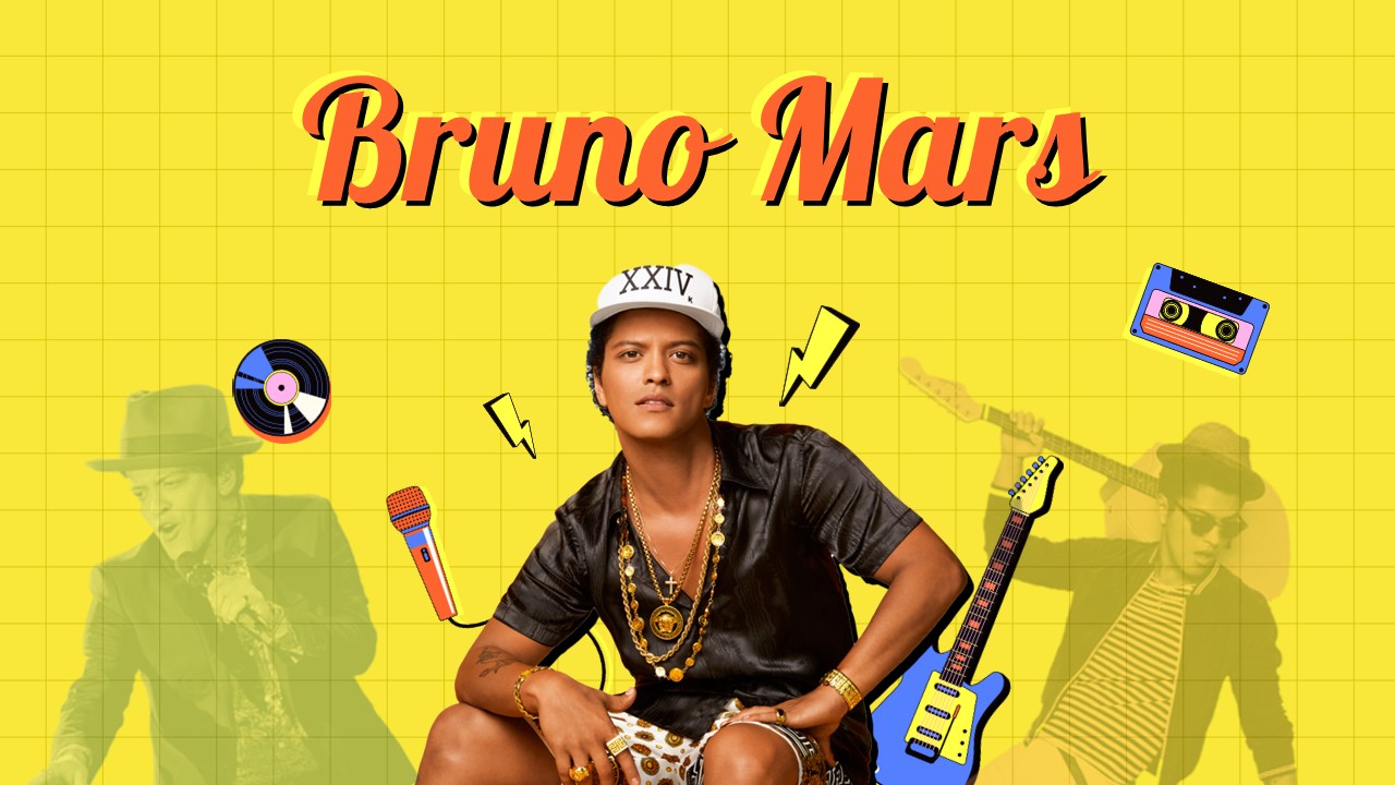 Free Bruno Mars Powerpoint Template And Google Slides Theme 1