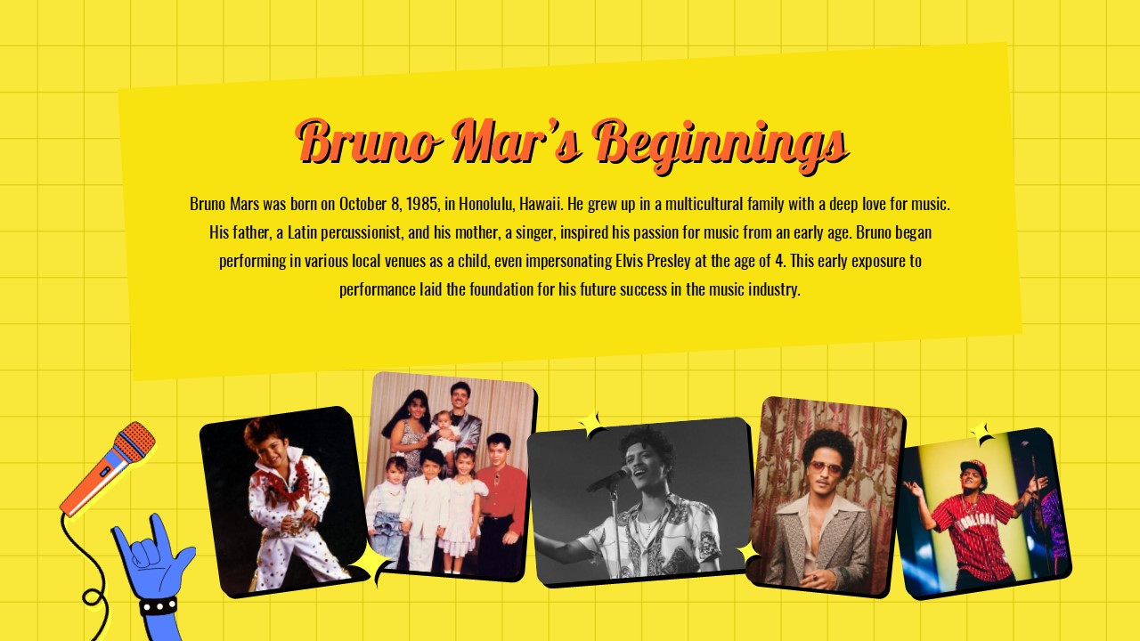 Free Bruno Mars Powerpoint Template And Google Slides Theme 3