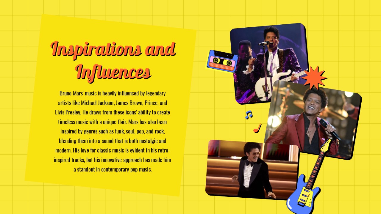 Free Bruno Mars Powerpoint Template And Google Slides Theme 4