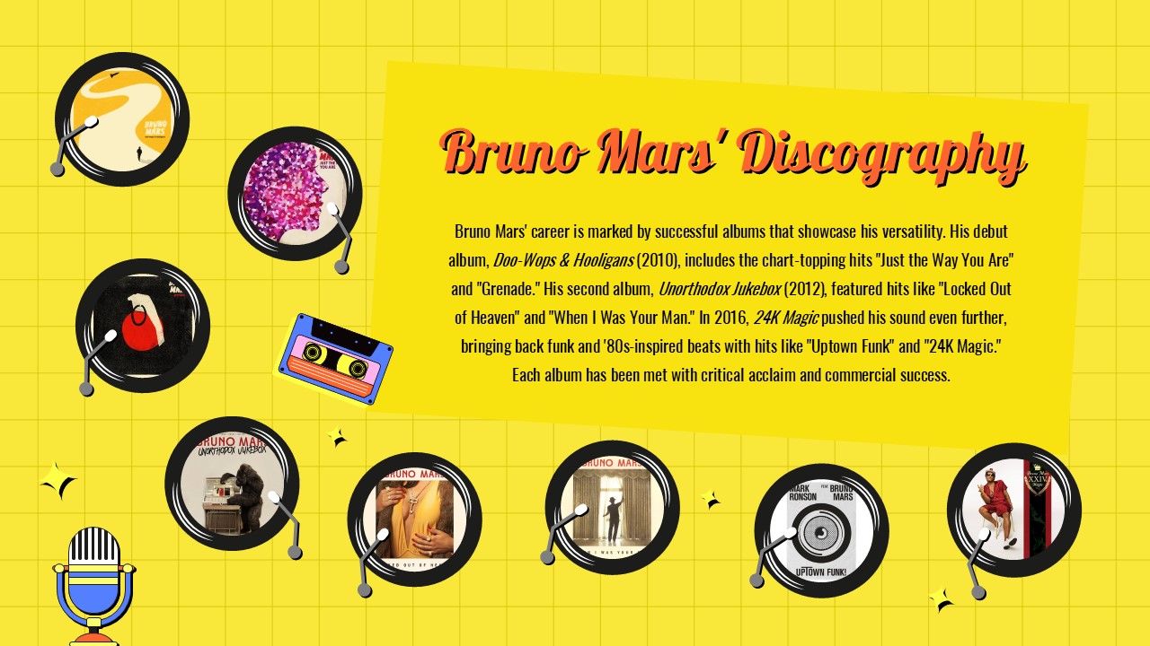 Free Bruno Mars Powerpoint Template And Google Slides Theme 6