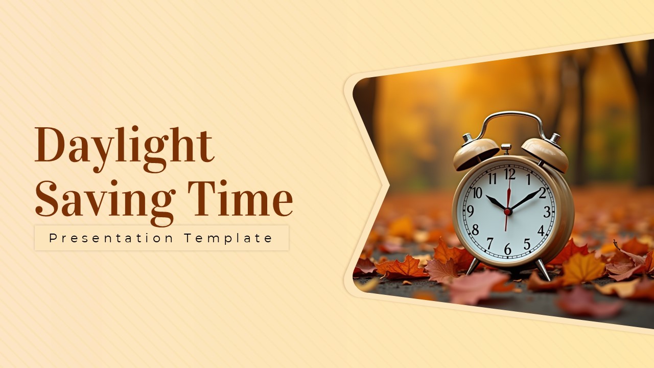 Free Daylight Saving Time Powerpoint Template And Slides Theme 1