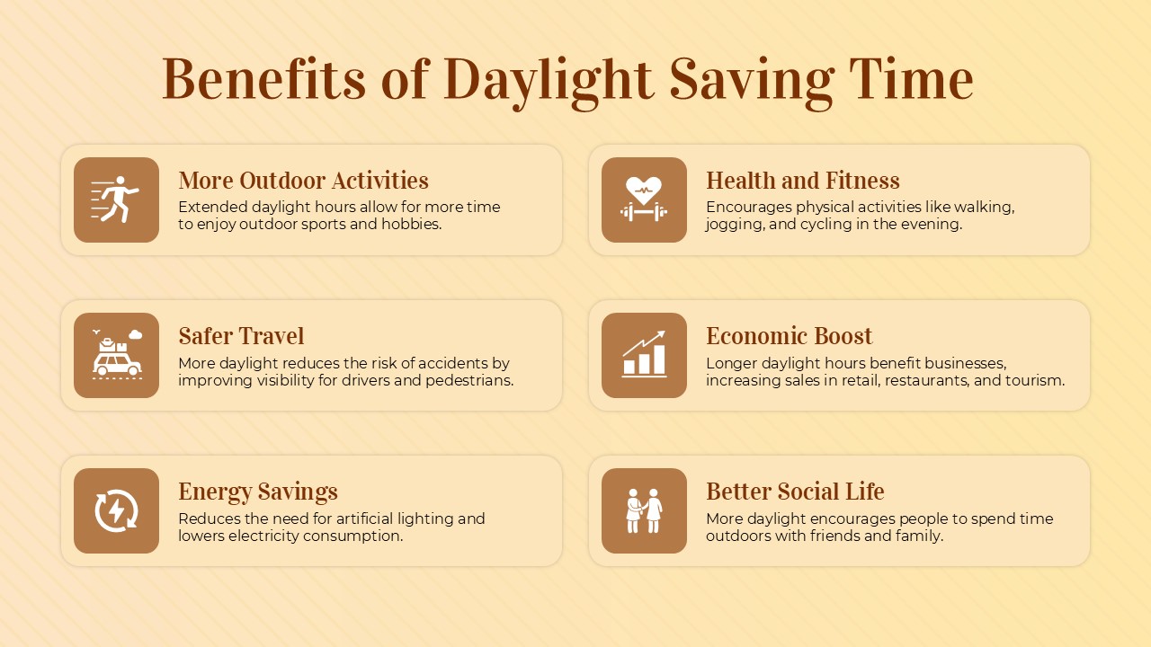 Free Daylight Saving Time Powerpoint Template And Slides Theme 6