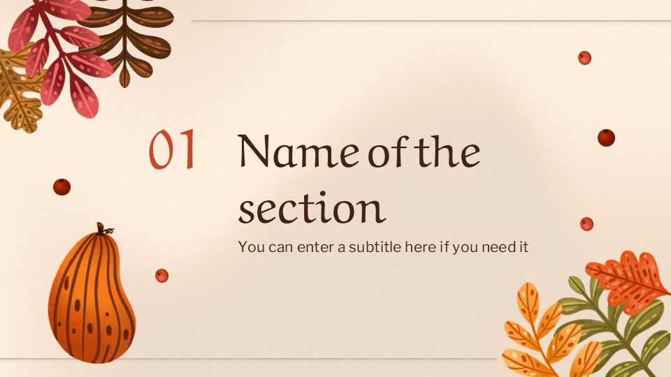 Free Fall Cottagecore Presentation Theme 4