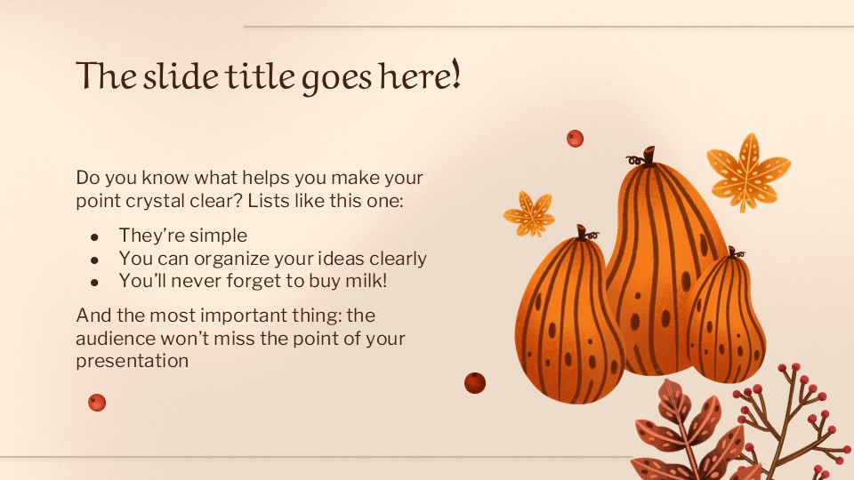 Free Fall Cottagecore Presentation Theme 6