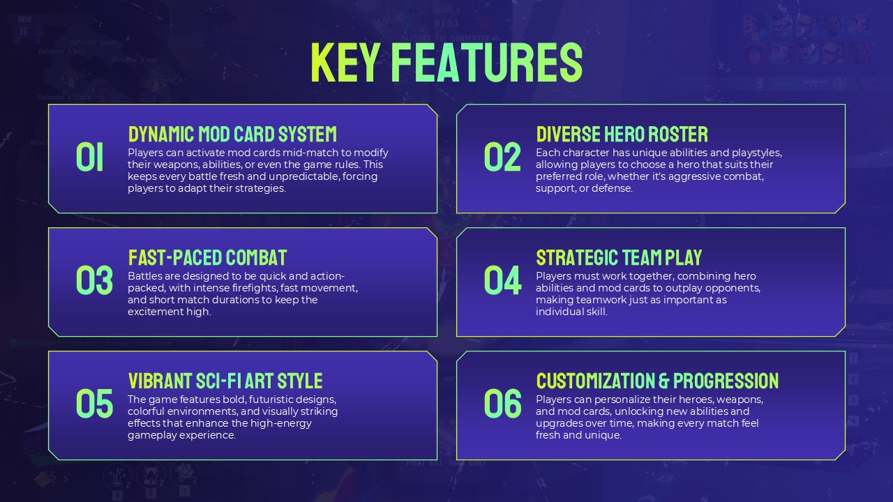 Free Fragpunk Game Presentation Template 4