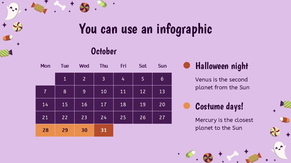 Free Halloween Pattern Powerpoint Template 10