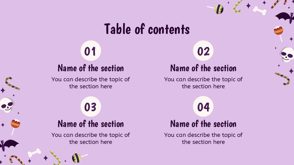 Free Halloween Pattern Powerpoint Template 2