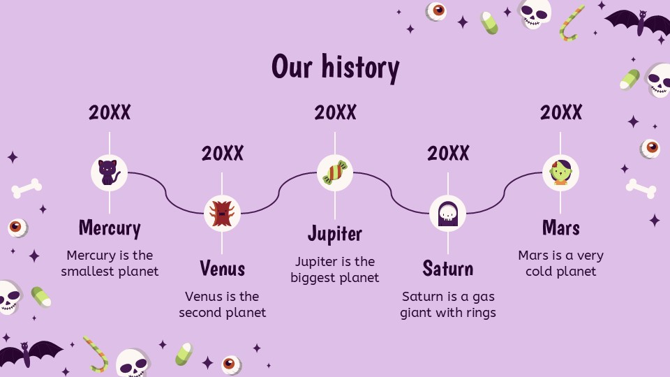 Free Halloween Pattern Powerpoint Template 9