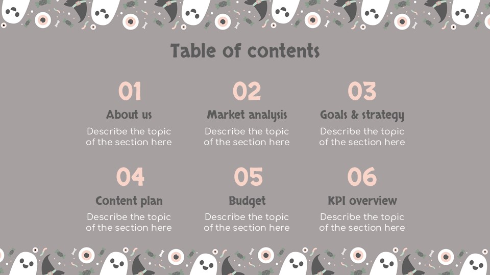 Free Halloween Pattern Social Media Presentation Template 2