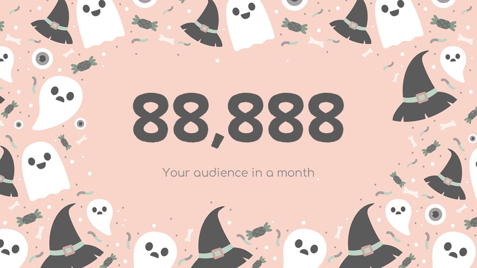 Free Halloween Pattern Social Media Presentation Template 23