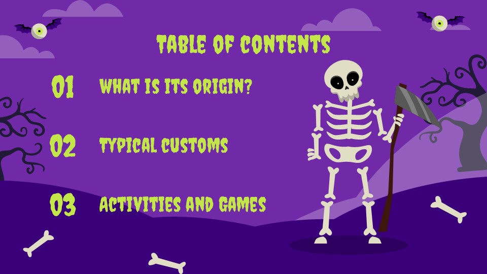 Free Halloween Themed Lesson Powerpoint Template 2