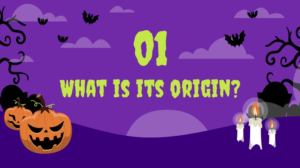 Free Halloween Themed Lesson Powerpoint Template 3