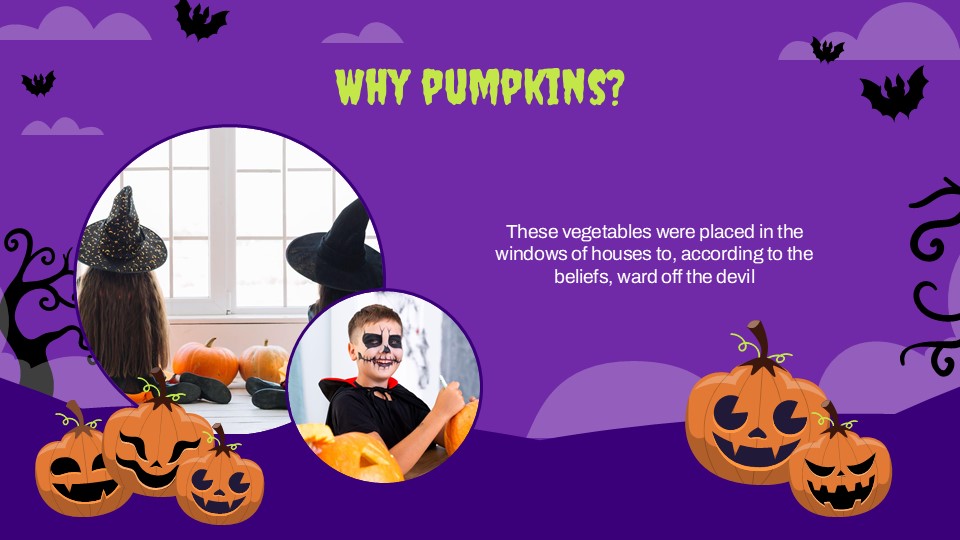 Free Halloween Themed Lesson Powerpoint Template 8