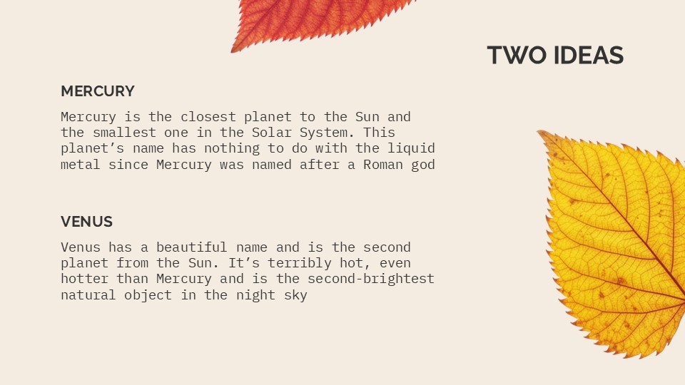 Free Minimalist Happy Fall Presentation Theme 5