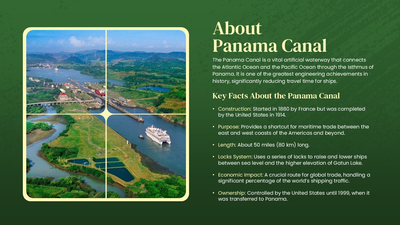 Free Panama Canal Powerpoint Template 2