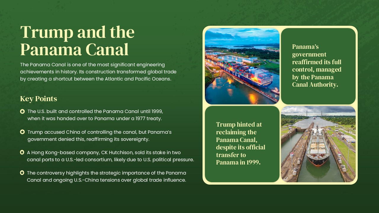 Free Panama Canal Powerpoint Template 7