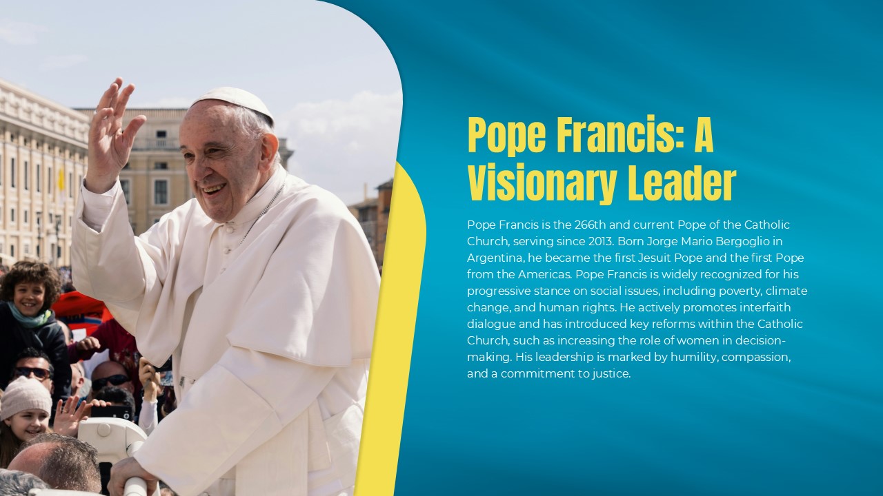 Free Pope Francis Presentation Template 2