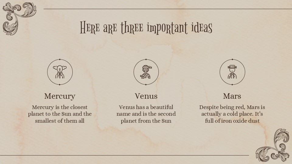 Free Vintage Style Victorian Haunted House Powerpoint Template 8