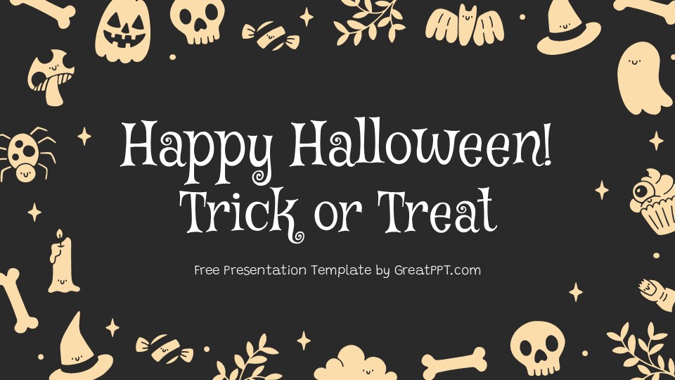 Happy Halloween! Trick Or Treat Presentation Template 1