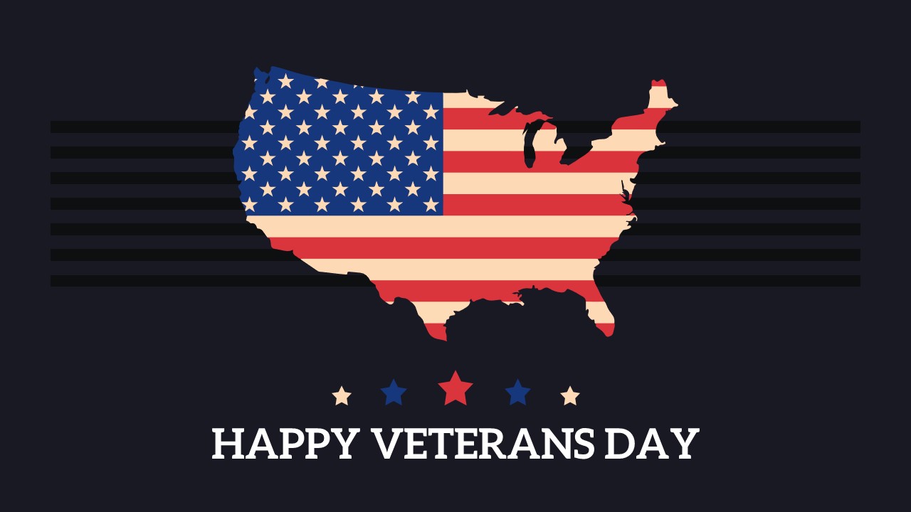 Happy Veterans Day Poster Powerpoint Template 4