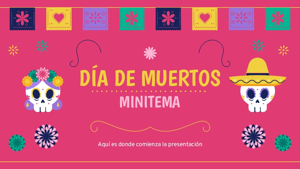 Mexican Day Of The Dead Minitheme For Powerpoint 1