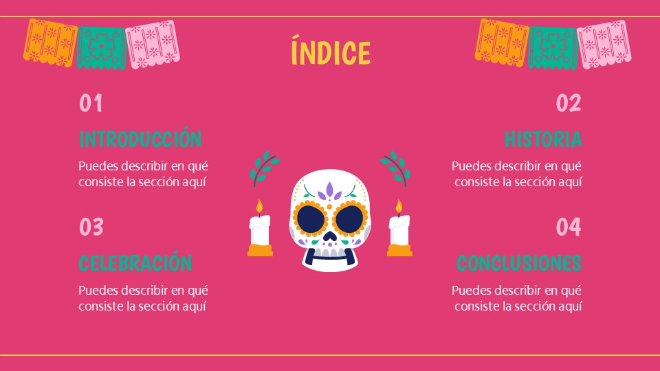 Mexican Day Of The Dead Minitheme For Powerpoint 2