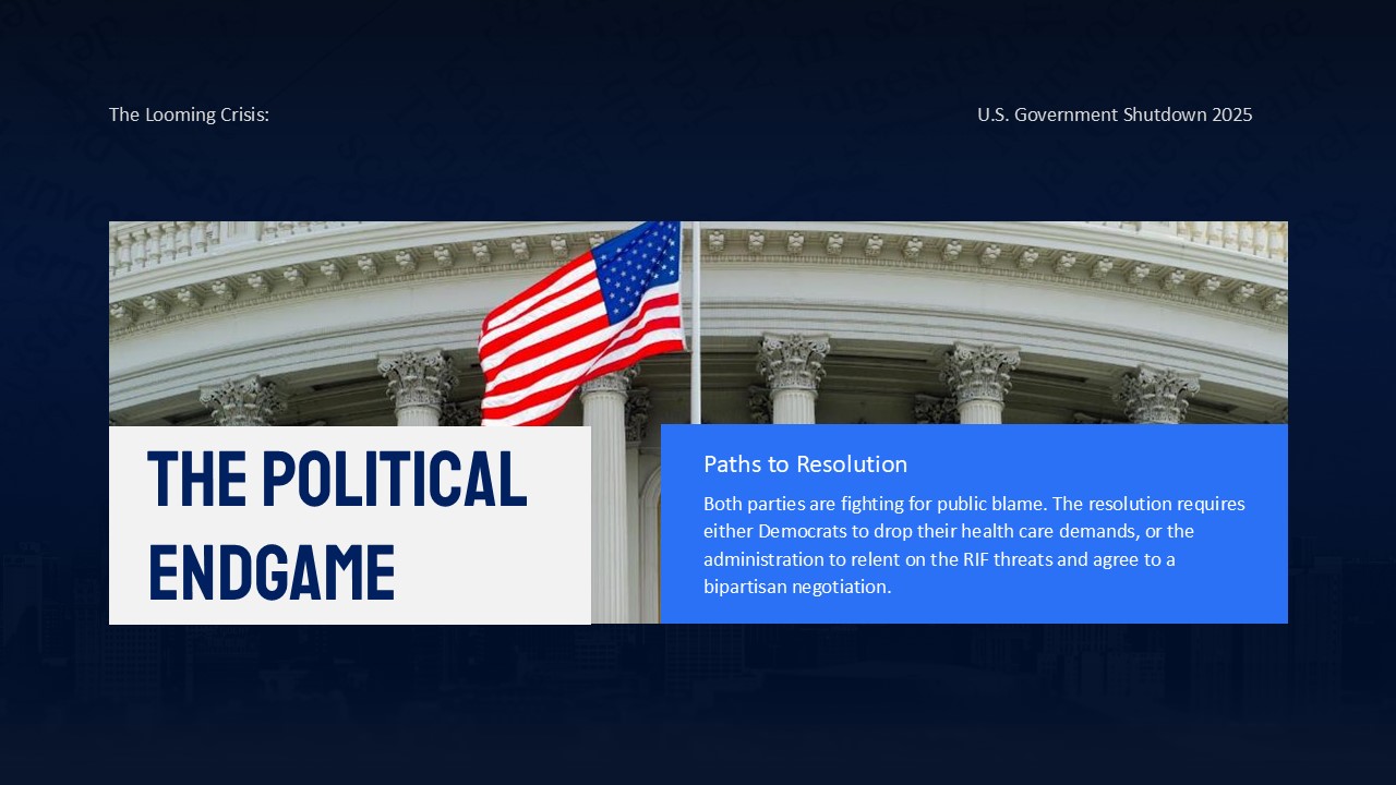 Us Government Shutdown 2025 Presentation Template 10