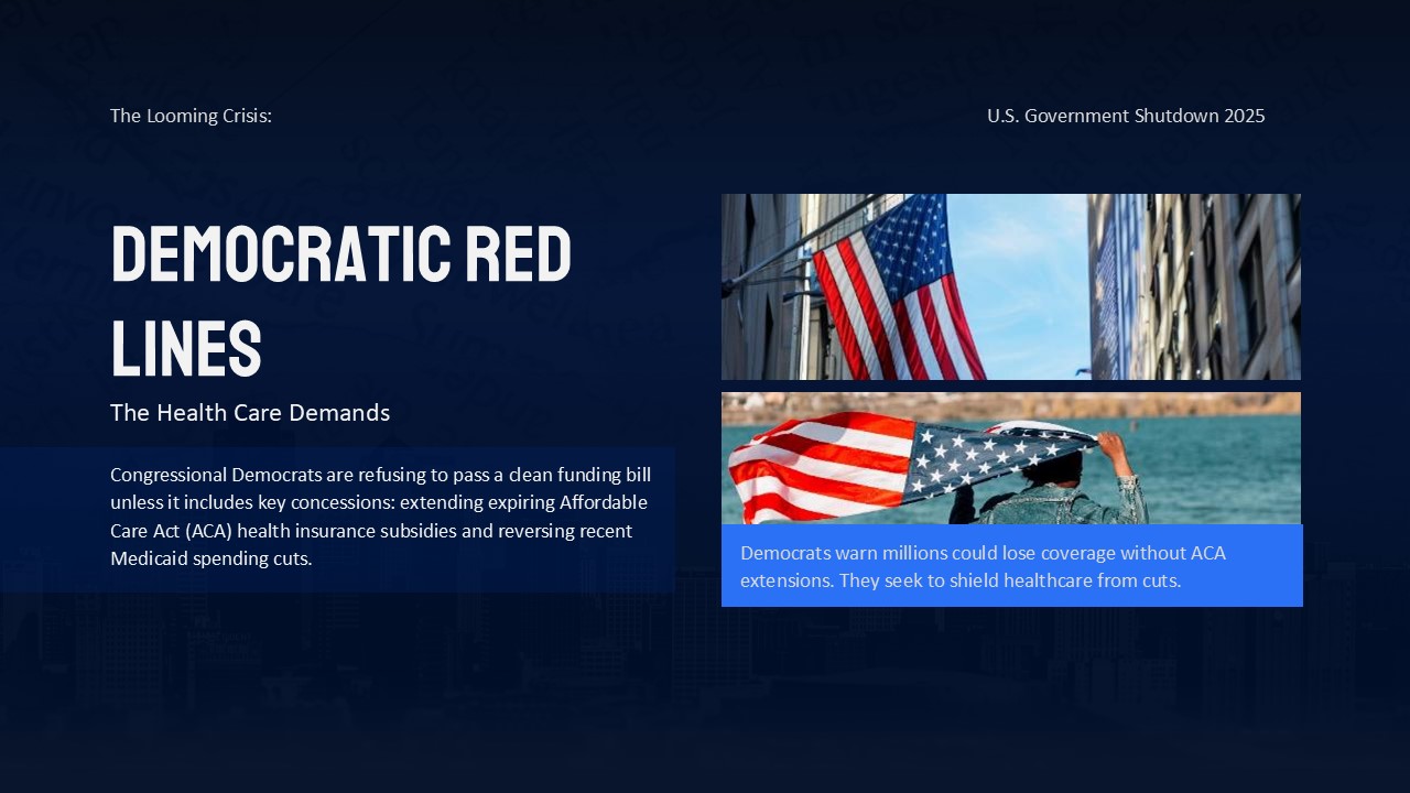 Us Government Shutdown 2025 Presentation Template 5