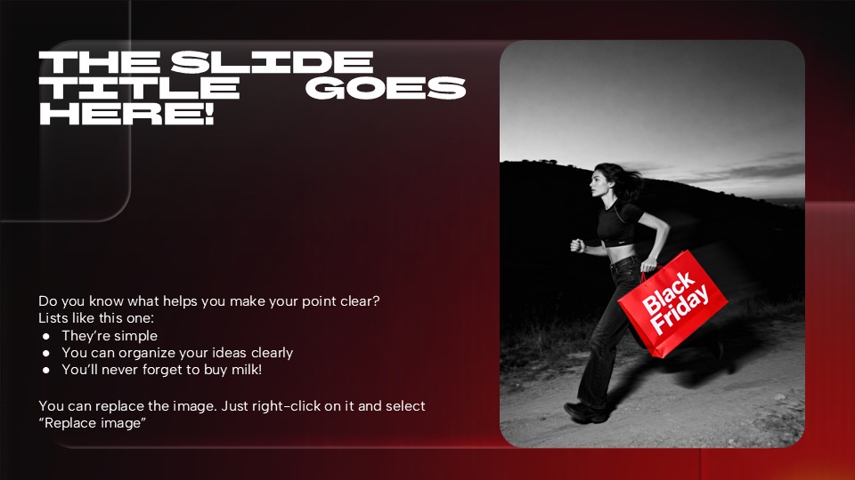 Black Friday Aesthetic Powerpoint Template 4