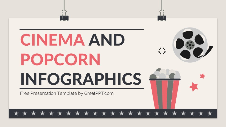 Cinema And Popcorn Infographics For Powerpoint And Google Slides 1